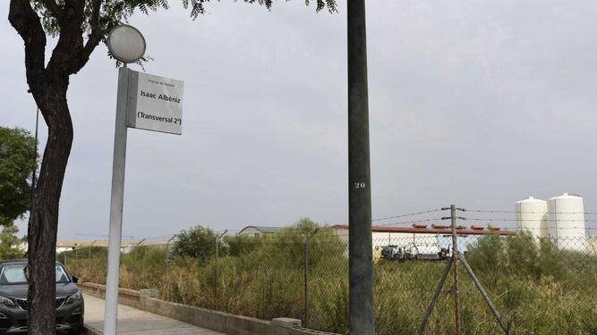 Terrenos donde se asentará la Zona de Actividades Logísticas del Puerto de Huelva.